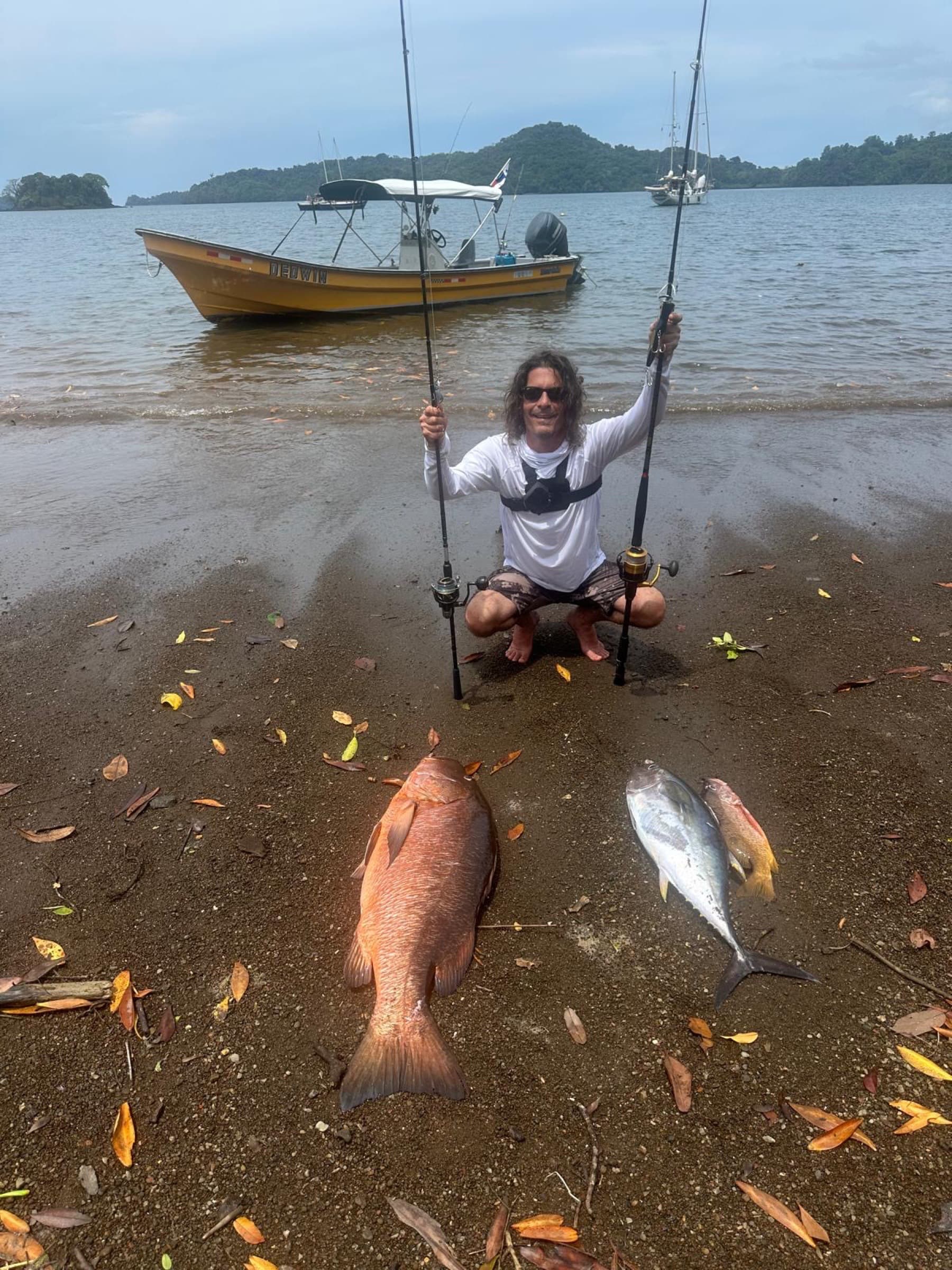 Return from fishing, Coiba National Park, Panama