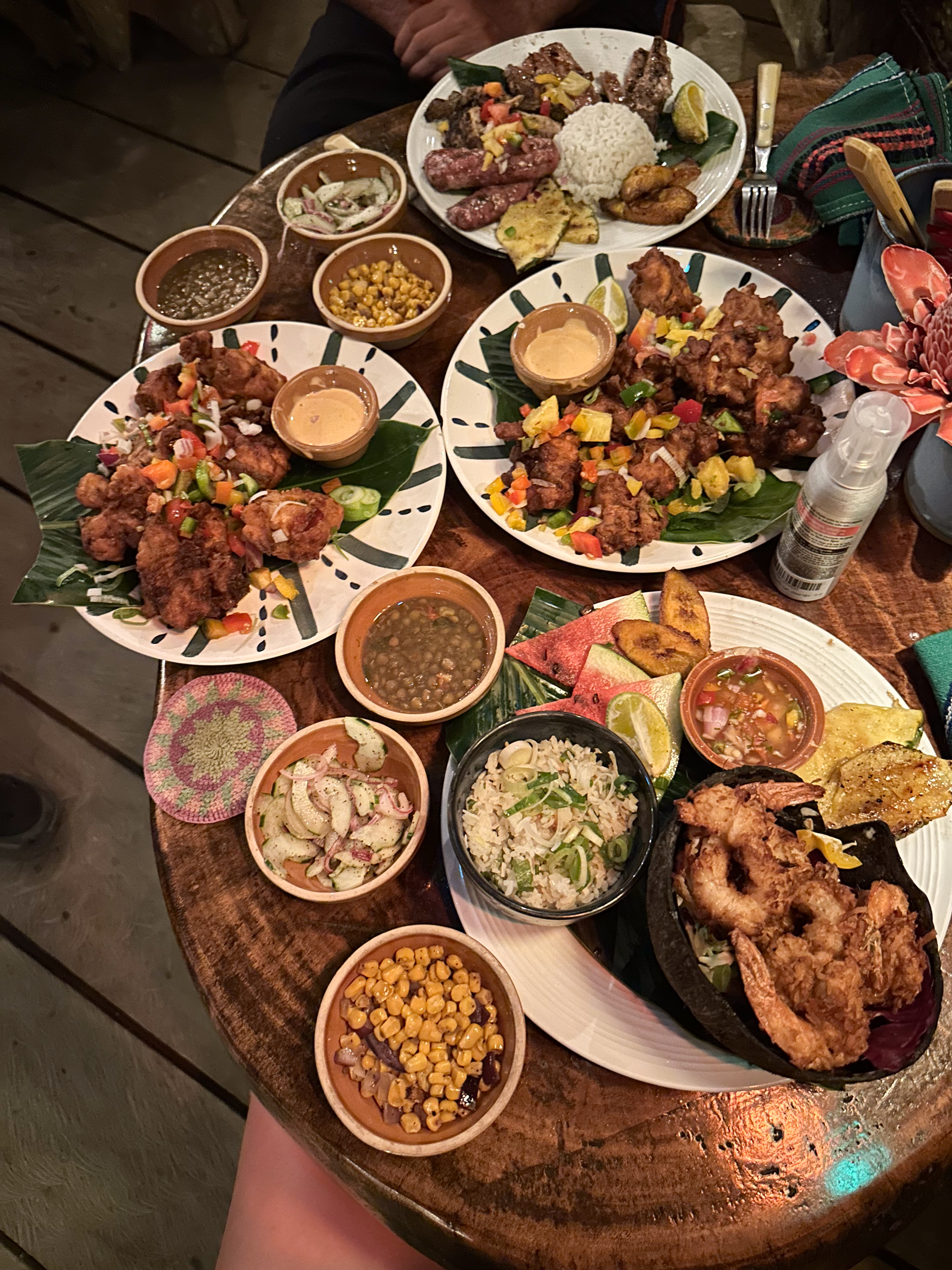 Cuisine locale au Panama, moment simple après la mer